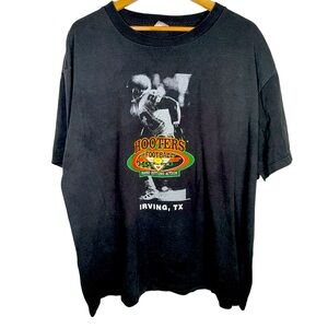 Vintage Hooters football league black short sleeve t shirt xl